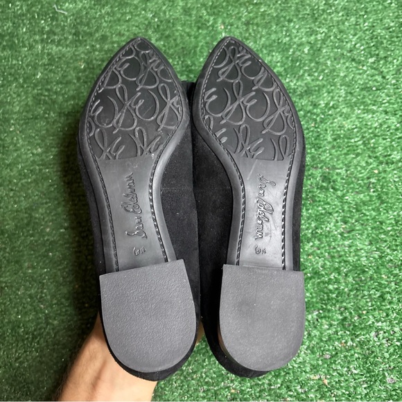 Sam Edelman Womens Lizzy Pointy Toe Suede Ballet Flats Size 6.5 Black Bow - NEW - Picture 8 of 12